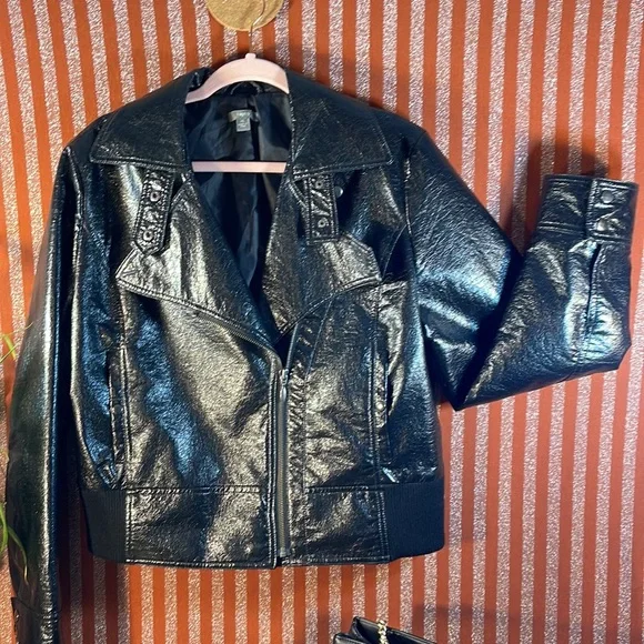 “Apt. 9” Black Faux Leather Jacket - Picture 3 of 12